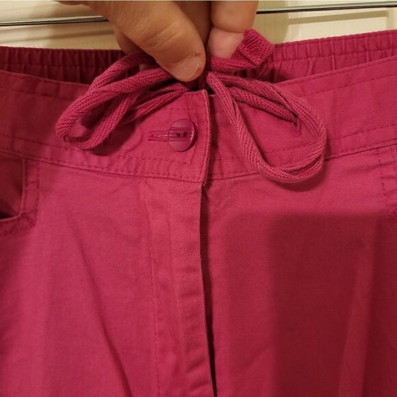 Sag Harbor Sport petite hot pink wide leg pants - Picture 3 of 7